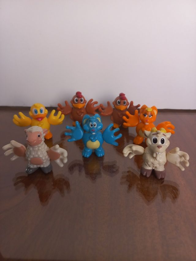 7 Figuras animales de granja kinder sorpresa