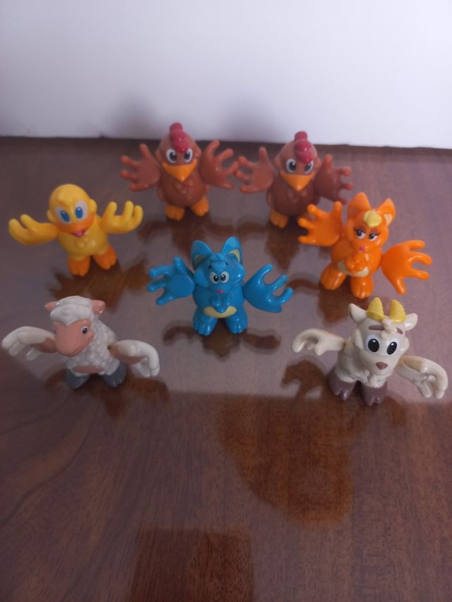 7 Figuras animales de granja kinder sorpresa