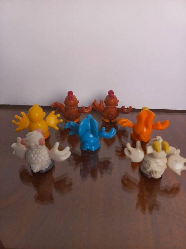 7 Figuras animales de granja kinder sorpresa