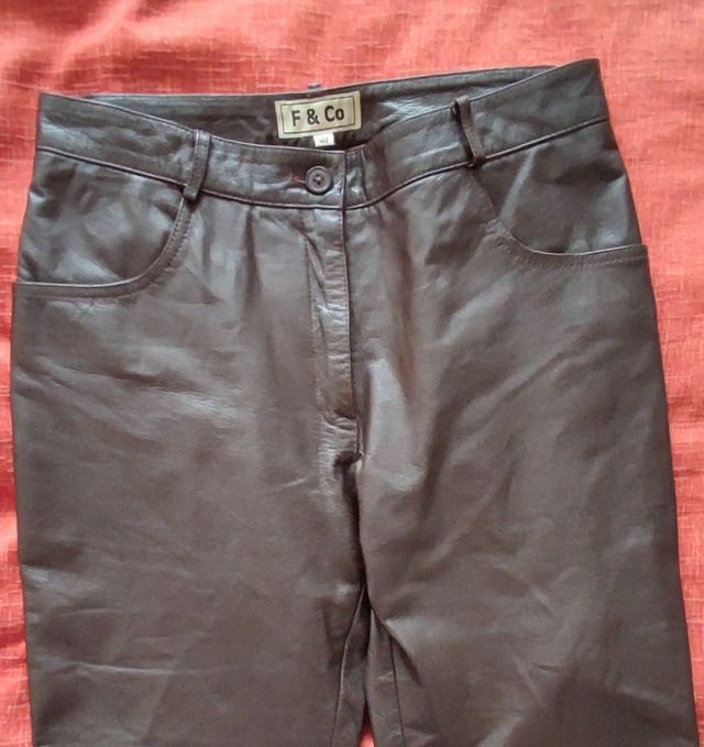 Pantalón piel mujer talla 40