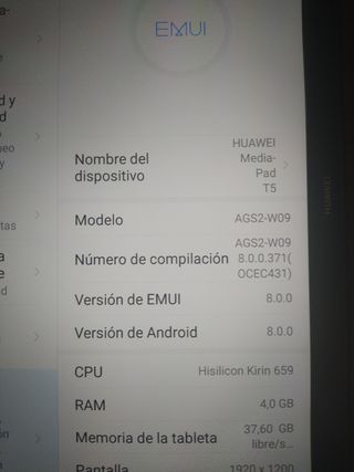 Tablet Huawei mediapat t5 (negociable)
