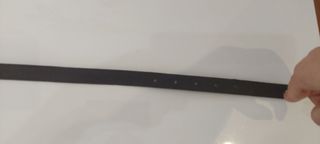 Cinto em pele castanho Mango