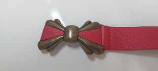 Cinto vermelho em pele Lanidor 85