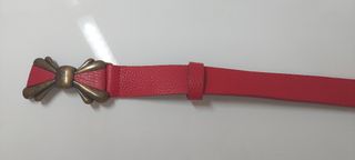Cinto vermelho em pele Lanidor 85