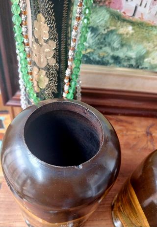 3 TIBORES CHINOS MADERA