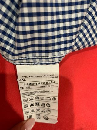 camisa niño msnga larga