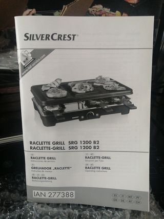 Plancha y Raclette-Grill. Silver Crest