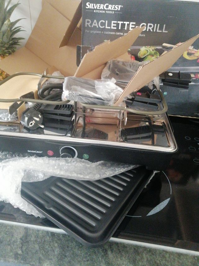 Plancha y Raclette-Grill. Silver Crest