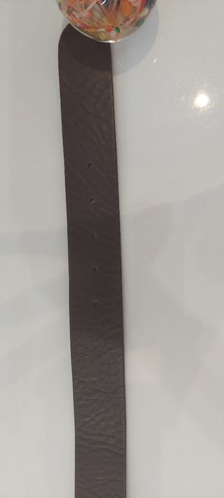 Cinto Promod castanho em pele 80