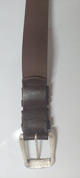 Cinto Promod castanho em pele 80