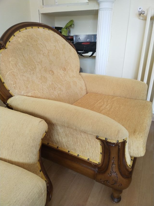 Sillón estilo barroco