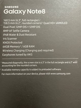 Samsung Galaxy Note 8 > Entrega solo  en persona.