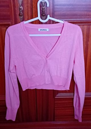 Chaqueta bolero talla XL rosa