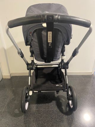 Bugaboo Fox azul acero y múltiples accesorios