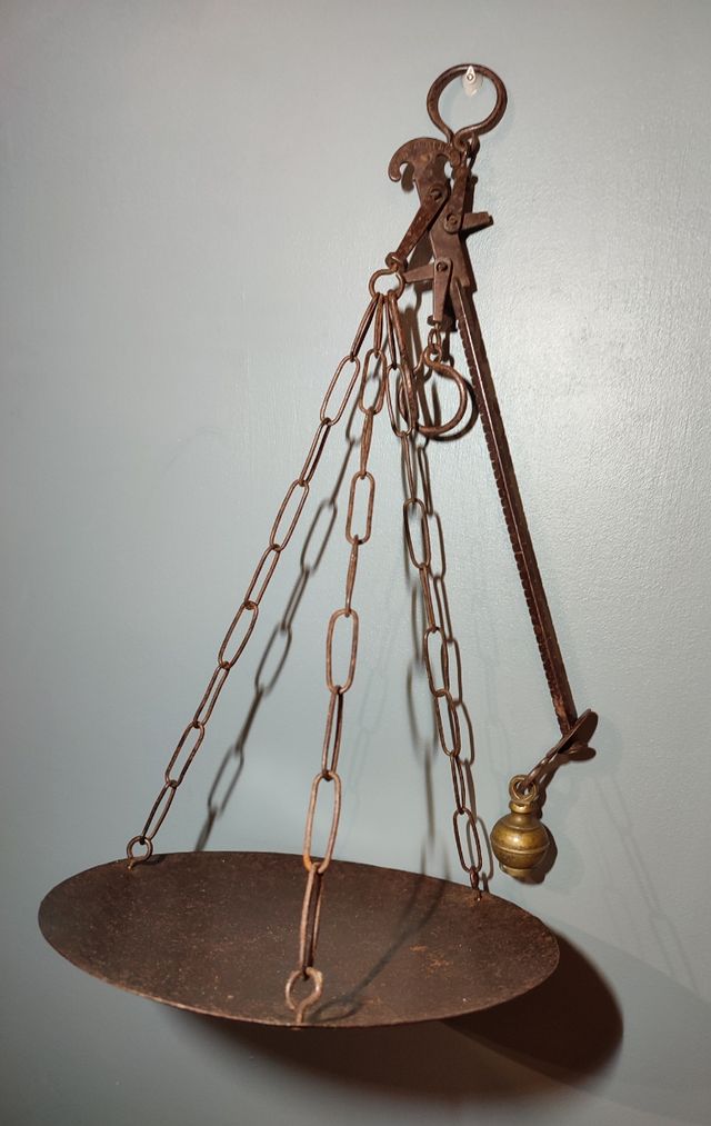 Bilancia stadera 3 kg fine 800 in ferro forgiato