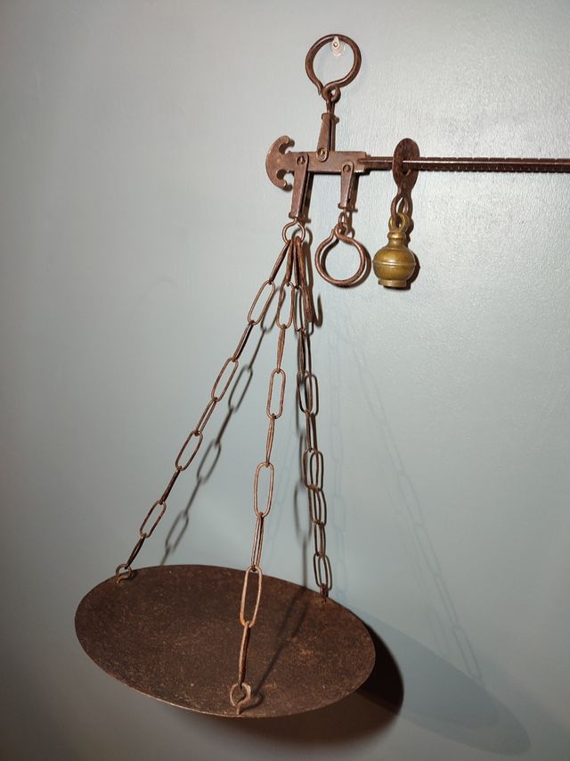 Bilancia stadera 3 kg fine 800 in ferro forgiato