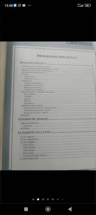 Programación JAVA I