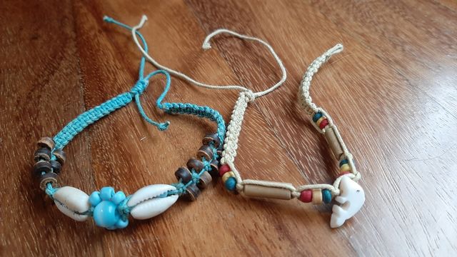 Pulseras cordón trenzado