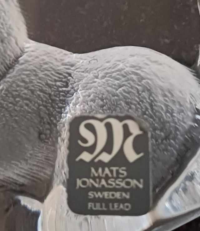 Escultura vidrio MATS JONASSON