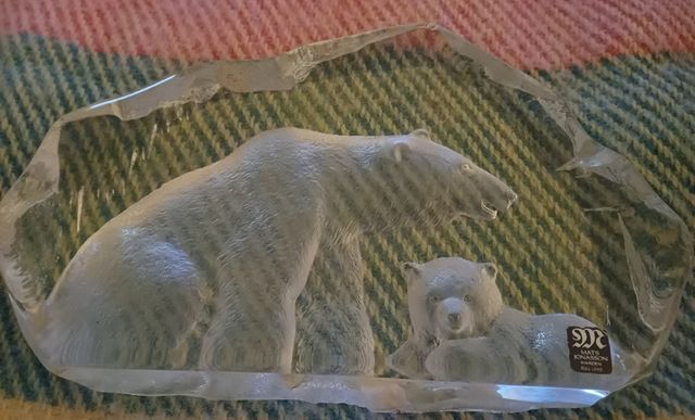 Escultura vidrio MATS JONASSON