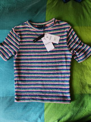 Jersey manga corta de Bershka talla M