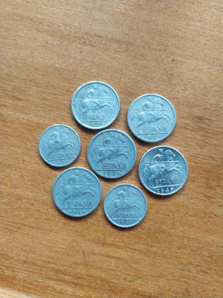 Monedas España 1940-1941-1945