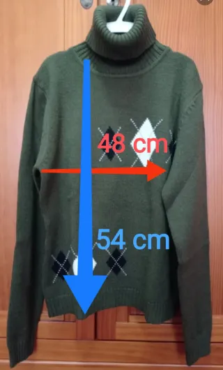 Jersey rombos cuello alto