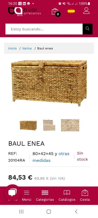 Baul arcón enea