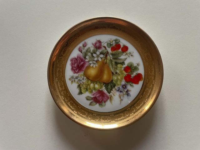 piattino decorativo da caffe in porcellana bavaria