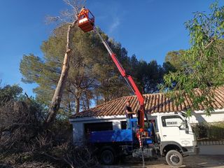 Transporte  y contenedores y cubas para broza