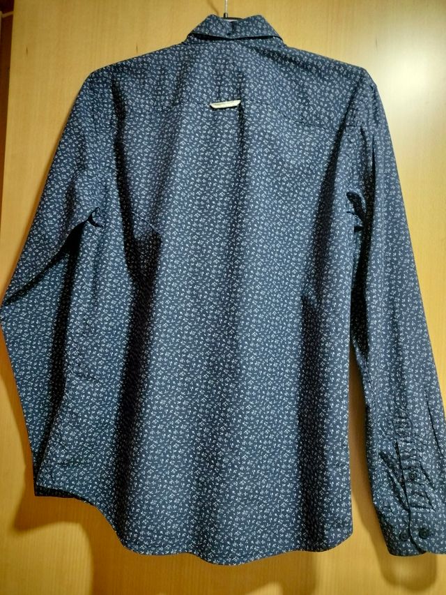 Camisa Azul hombre Pull &Bear