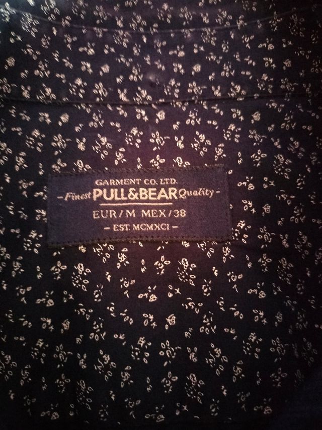 Camisa Azul hombre Pull &Bear