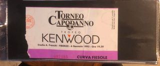 BIGLIETTO STADIO FIORENTINA TORNEO INTER 1993