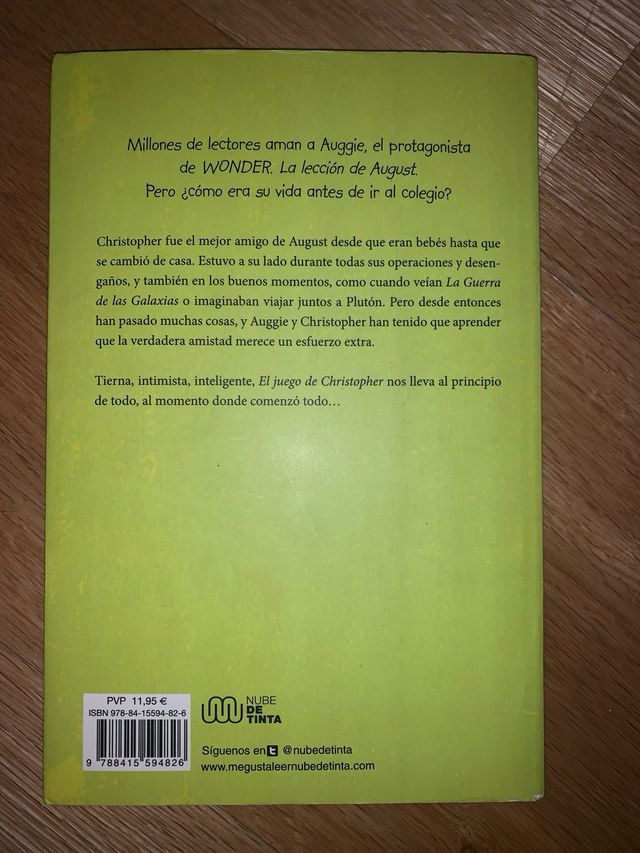 el juego de christopher: tapa blanda