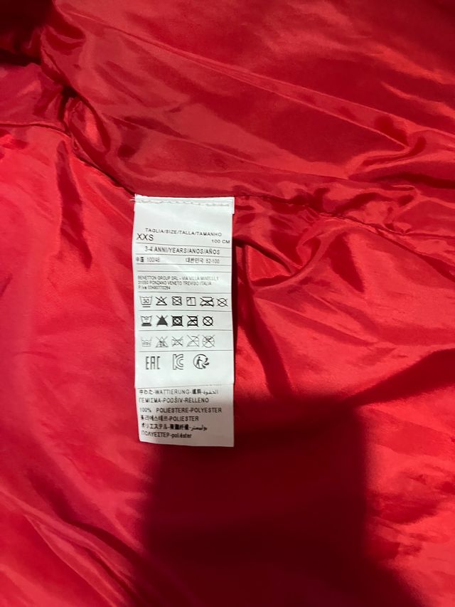 Abrigo niño talla 3 años Benetton