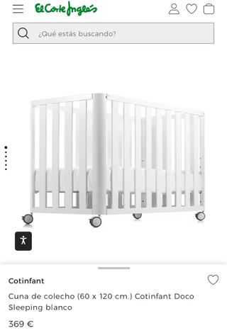 cuna colecho y colchón