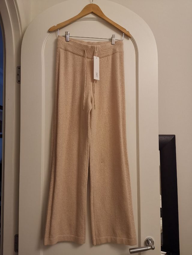 Pantalón punto mujer lana