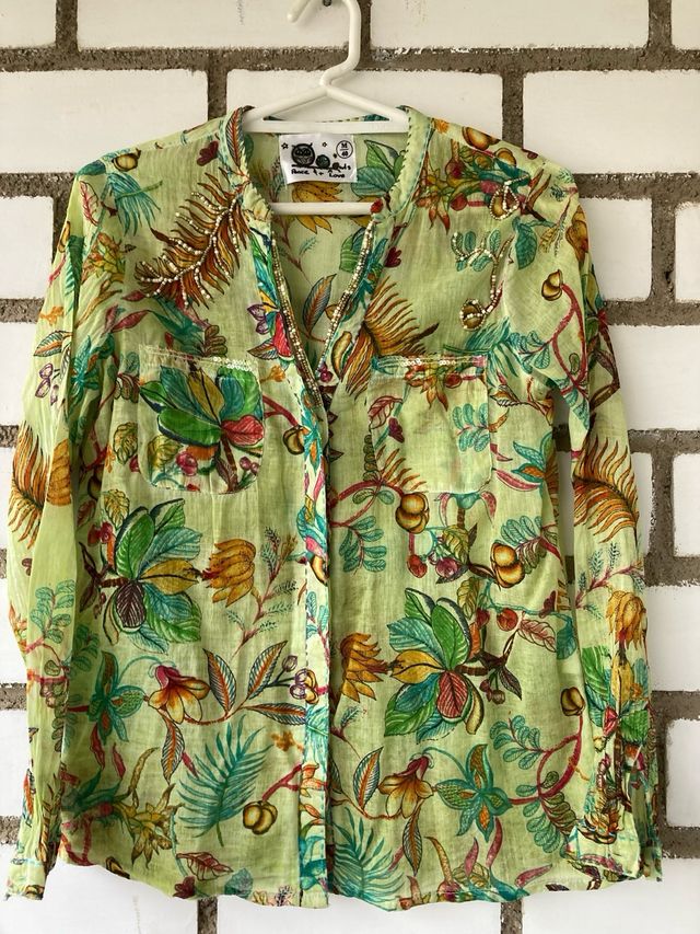 blusa estampada primavera 