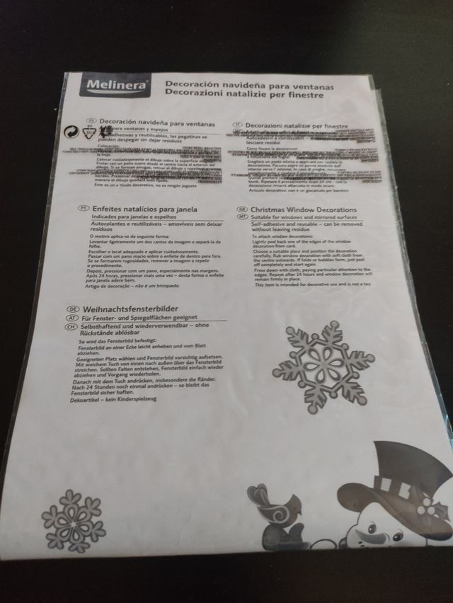 Decoración navideña ventanas