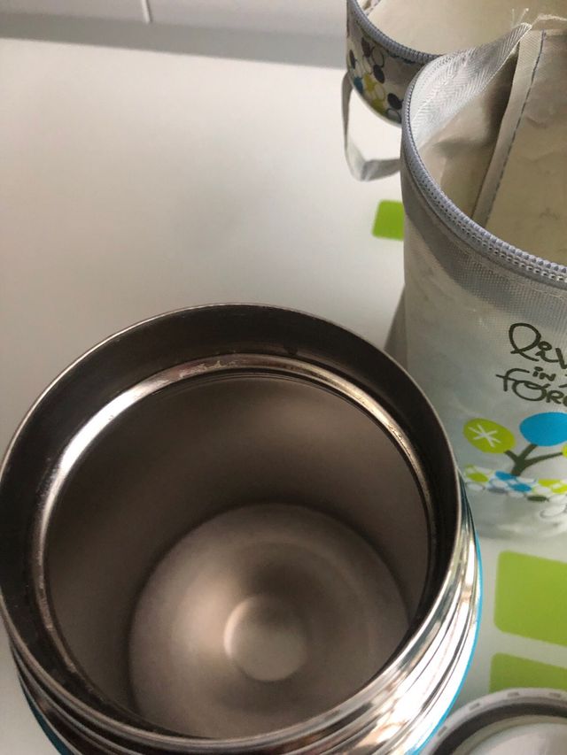 Juego termo y dosificador cereales bebes