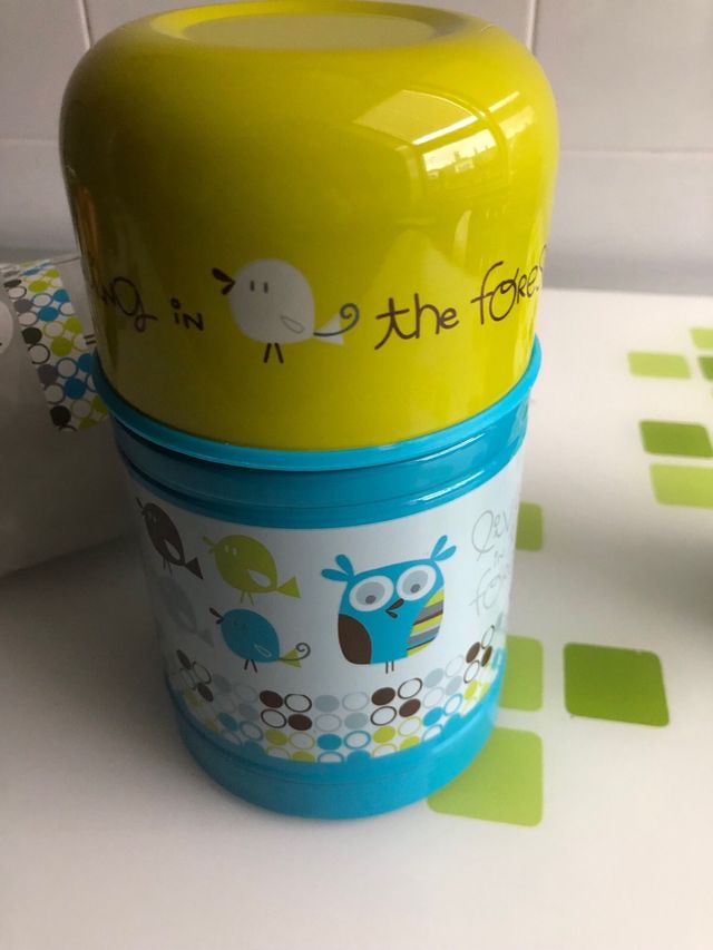 Juego termo y dosificador cereales bebes