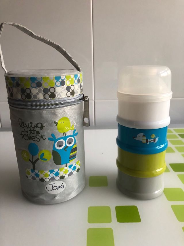 Juego termo y dosificador cereales bebes