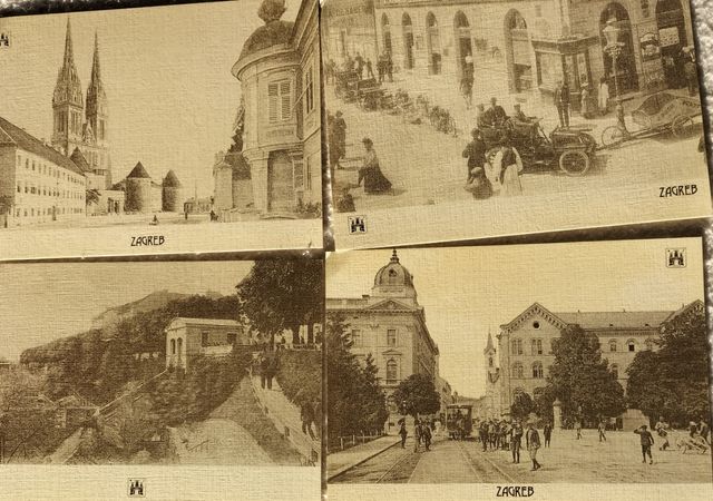 Lote 18 postales antigua Zagreb colección