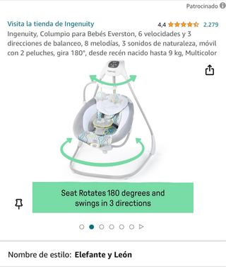 Hamaca bebé , silla mecedora