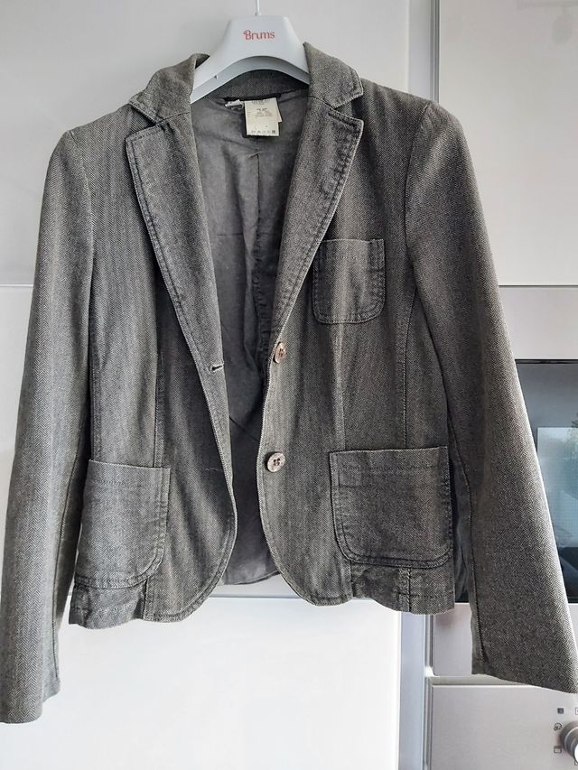 Giacca grigia misto lana