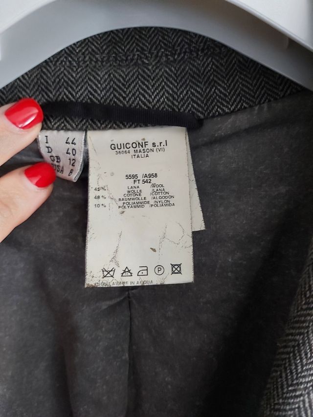 Giacca grigia misto lana