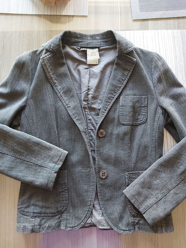 Giacca grigia misto lana