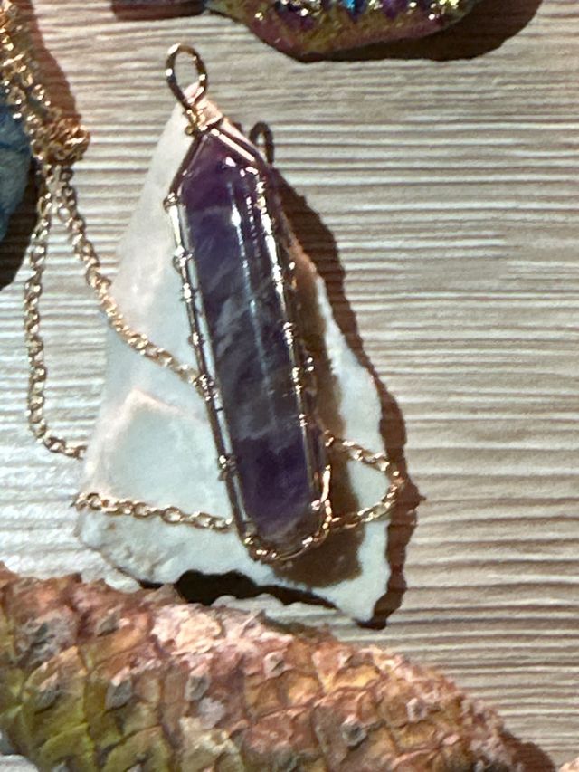 Collar cuarzo amatista