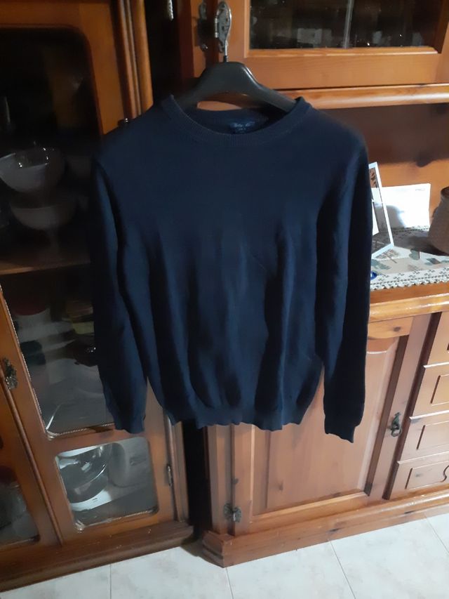Maglione girocollo blu