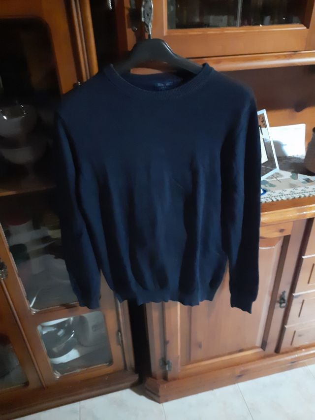 Maglione girocollo blu